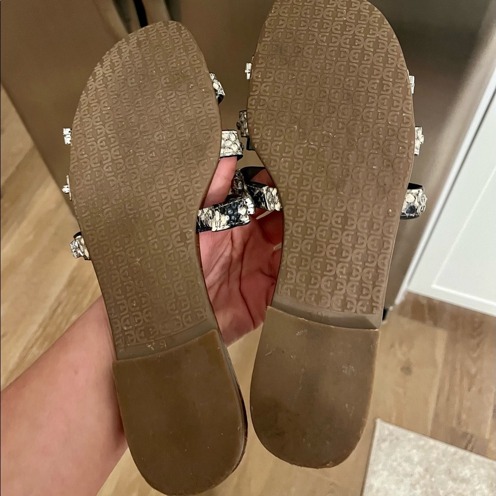 Sam Edelman Flat Sandals - Python With Rhinestone… - image 2